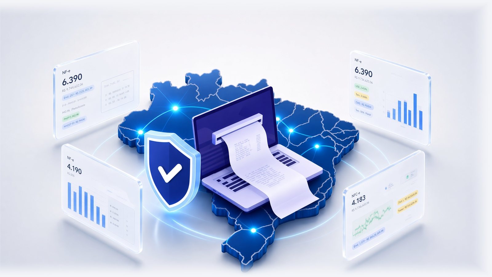 Documentos fiscais de todo o Brasil capturados automaticamente da SEFAZ pelo Monitora Nota